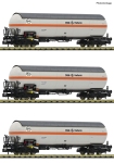 Fleischmann 849119 - N - 3-tlg. Set Druckgaskesselwagen EVA/DSM Holland, DB, Ep. V